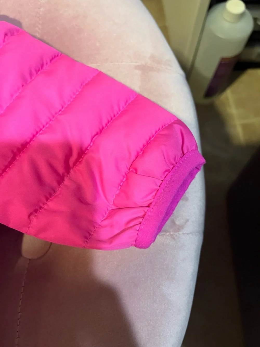 Baby Gap Hooded Puffer Jacket - Bright Pink - Picture 5 of 6